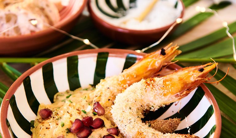 Grilled prawns: exotic recipe (4 steps)