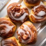 Air Fryer Cinnamon Rolls In Under 10 Minutes | Homemade Icing Included