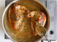 Airline Chicken Breast With Shallot-Mustard Sauce Recipe