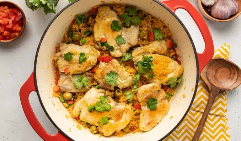 Arroz Con Pollo (Puerto Rican Chicken and Rice)