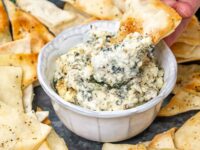 Baked Feta And Spinach Dip