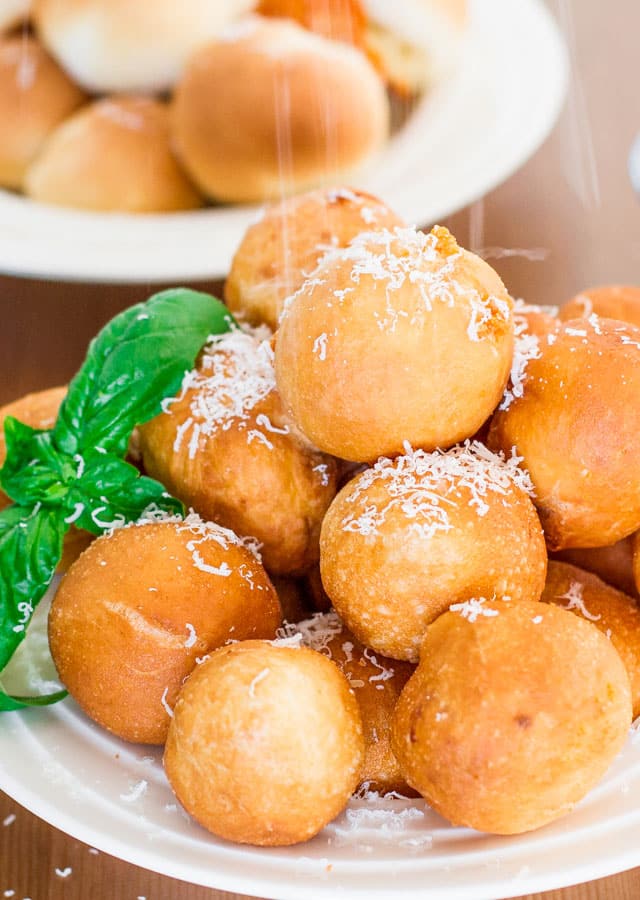 Baked or Fried Pizza Balls