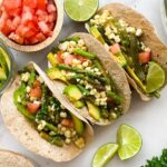 Cast Iron Charred Asparagus Tacos Recipe