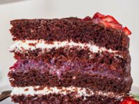 Chocolate Cake with Mixed Berry and Cream Cheese Filling