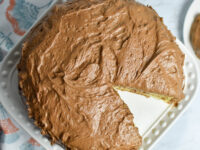 Classic Yellow Cake With Chocolate Frosting Recipe