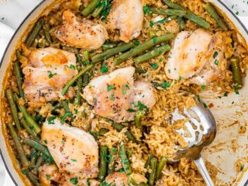 Coconut Chicken with Rice and Green Beans