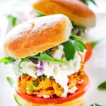 Crab Cake Sliders with Coleslaw