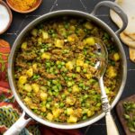 Curried Ground Beef with Peas and Potatoes