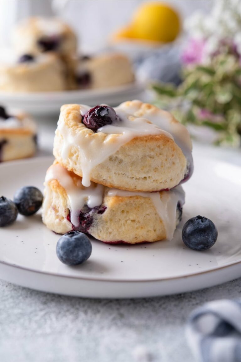 Easy Bo Berry Biscuits (INCREDIBLE Glazed Blueberry Biscuits)