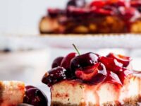 Easy Cherry Cheesecake (The Best Homemade Graham Cracker Crust)