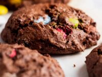 Easy Chocolate Cake Mix Cookies Made With M&Ms | Only 4 Ingredients