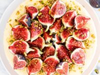 Goat Cheese Cheesecake with Figs