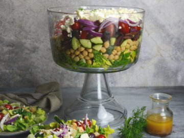 Greek-Style Seven Layer Salad Recipe