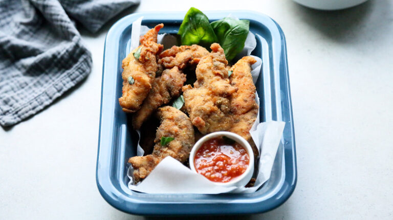 Herby Chicken Tenders With Arrabbiata Dipping Sauce Recipe