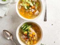 Jamaican Chicken Soup Made With Dumplings & Fresh Ingredients