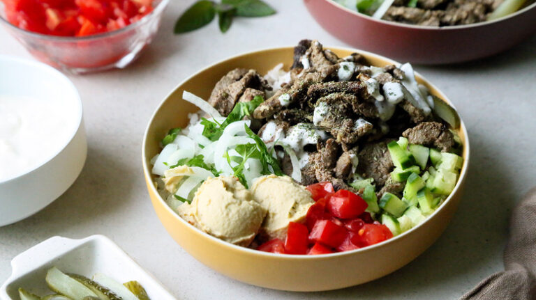 Middle Eastern-Spiced Beef Shawarma Bowls Recipe