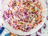 Mixed Cabbage Apple Coleslaw