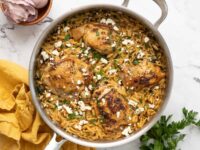 One Pot Lemon Pepper Chicken with Orzo
