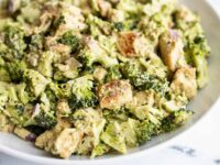 Pesto Chicken and Broccoli Salad