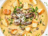 Philly Cheesesteak Soup
