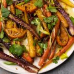 Roasted Rainbow Carrots With Ginger And Orange Recipe
