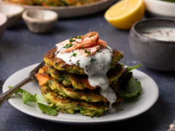Smoked Trout And Zucchini Fritters Recipe