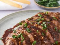 Sous Vide London Broil With Delicious Sauce