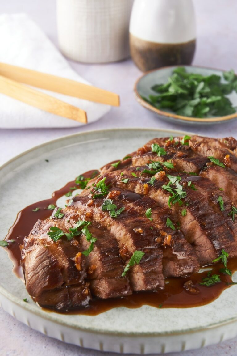Sous Vide London Broil With Delicious Sauce
