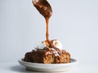 Sticky Figgy Pudding And Walnut Toffee Sauce Recipe
