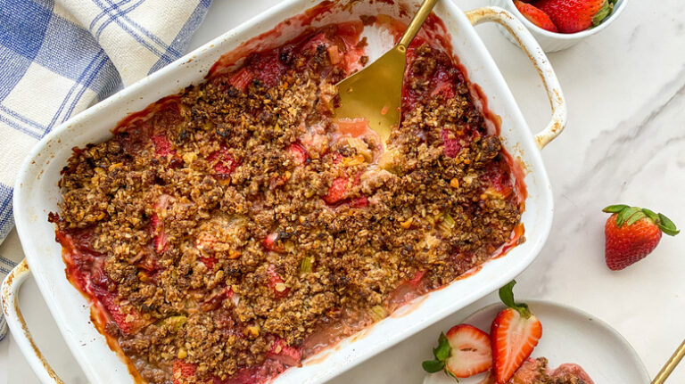 Strawberry Rhubarb Crisp Recipe
