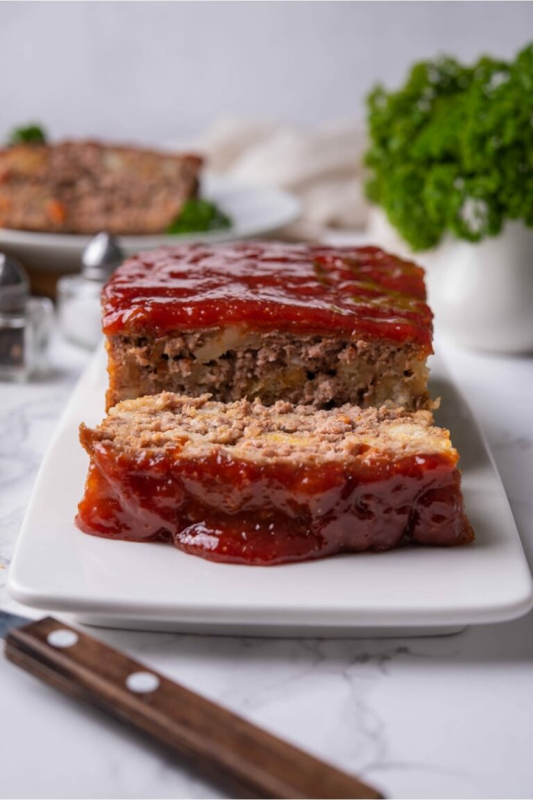 The BEST Meatloaf with Stuffing (Takes Just 10 Minutes To Prep)
