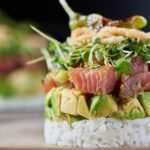 Tuna Tartare Stacks With Wasabi Shishitos Recipe
