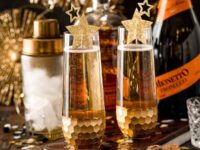 Vanilla Bourbon Fizz (Bourbon Champagne Cocktail)