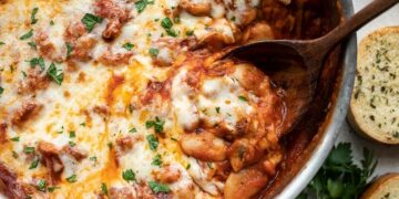 White Beans with Mushrooms and Marinara