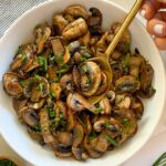 White Wine Saut��ed Mushrooms Recipe