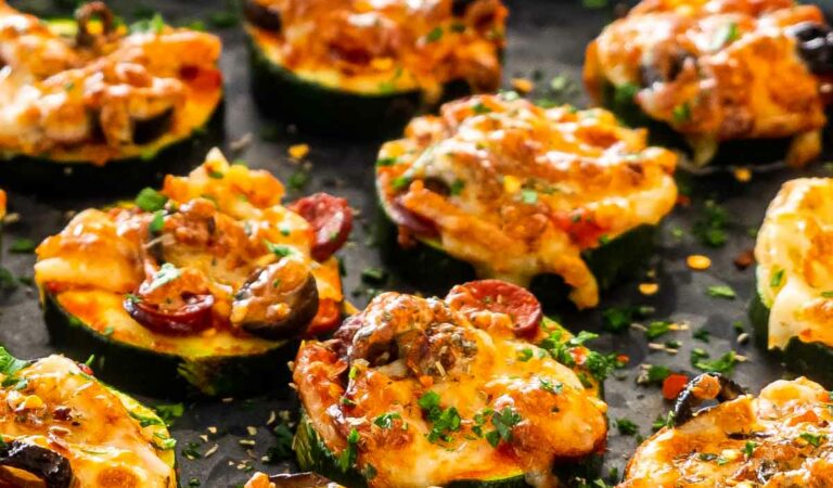 Zucchini Pizza Bites (Air Fryer Or Oven)