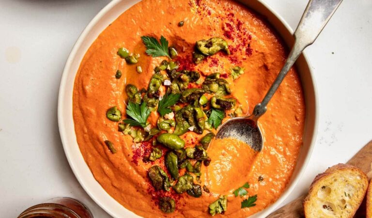 Red Pepper Dip with Olives